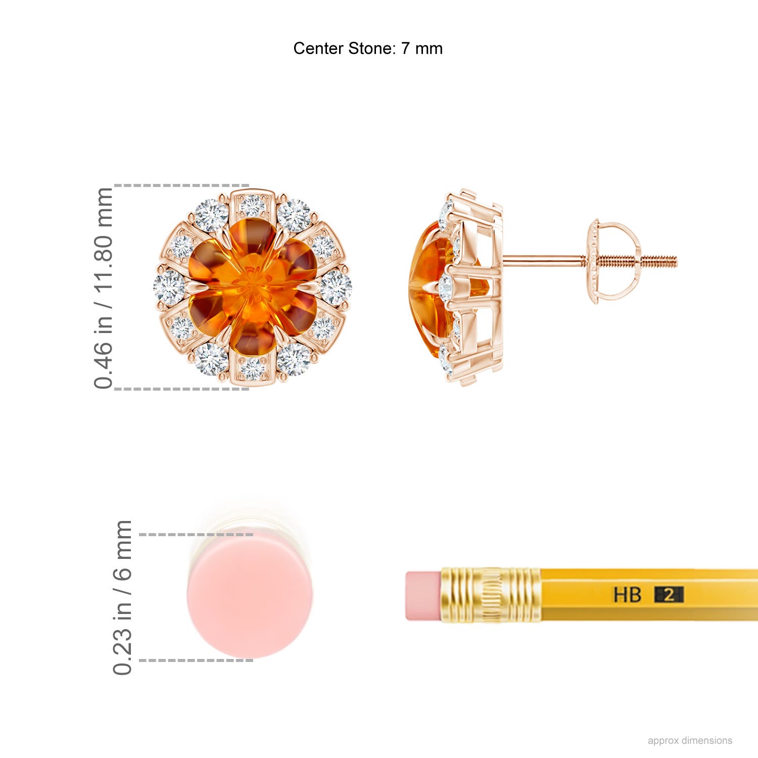 AAAA - Citrine / 3.14 CT / 14 KT Rose Gold