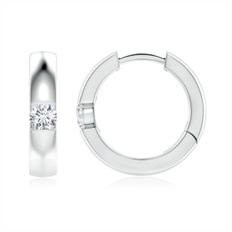 Classic Platinum Lab Grown Diamond Earrings