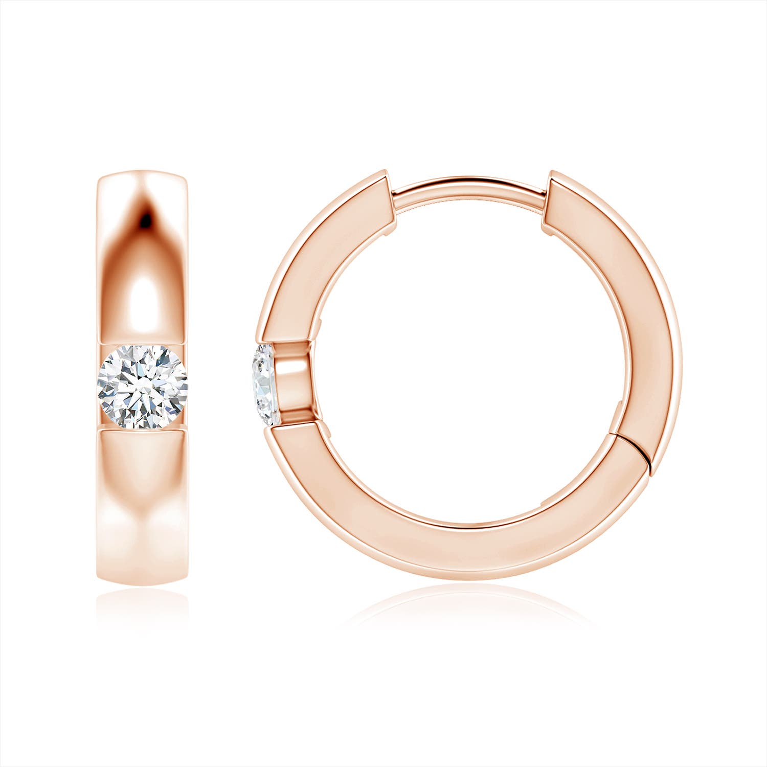 F-G, VS / 0.21 CT / 14 KT Rose Gold