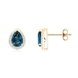 Yellow Gold Yellow Gold Lab Grown Alexandrite Earrings