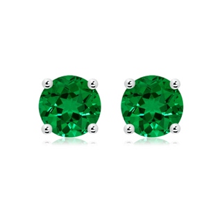 Round Lab-Grown Lab Grown Emerald