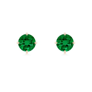 Round Lab-Grown Lab Grown Emerald
