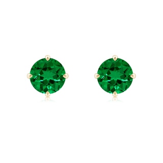 Round Lab-Grown Lab Grown Emerald