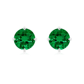 Round Lab-Grown Lab Grown Emerald