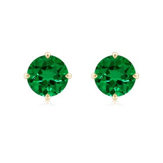 Round Lab-Grown Lab Grown Emerald