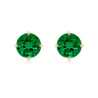 Round Lab-Grown Lab Grown Emerald