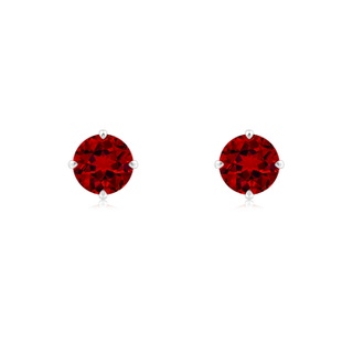 Round Lab-Grown Lab Grown Ruby