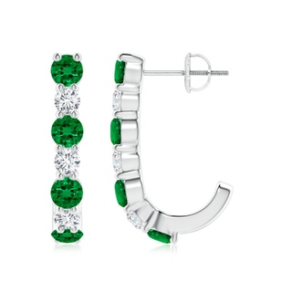 Round Lab-Grown Lab Grown Emerald