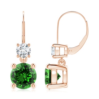 Round Lab-Grown Lab Grown Emerald
