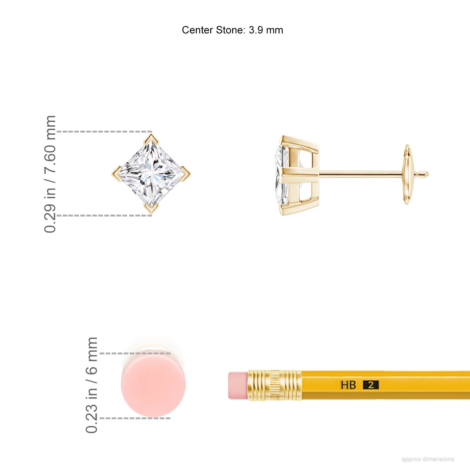 F-G, VS / 0.66 CT / 14 KT Yellow Gold