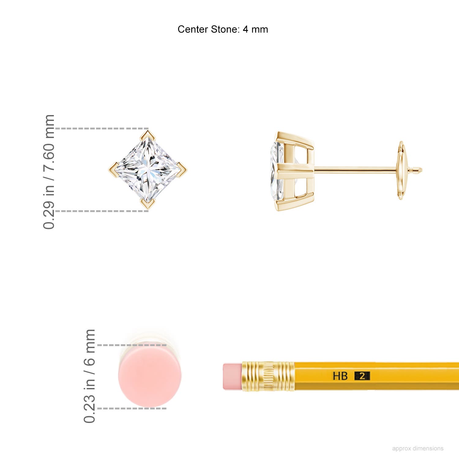 F-G, VS / 0.72 CT / 14 KT Yellow Gold