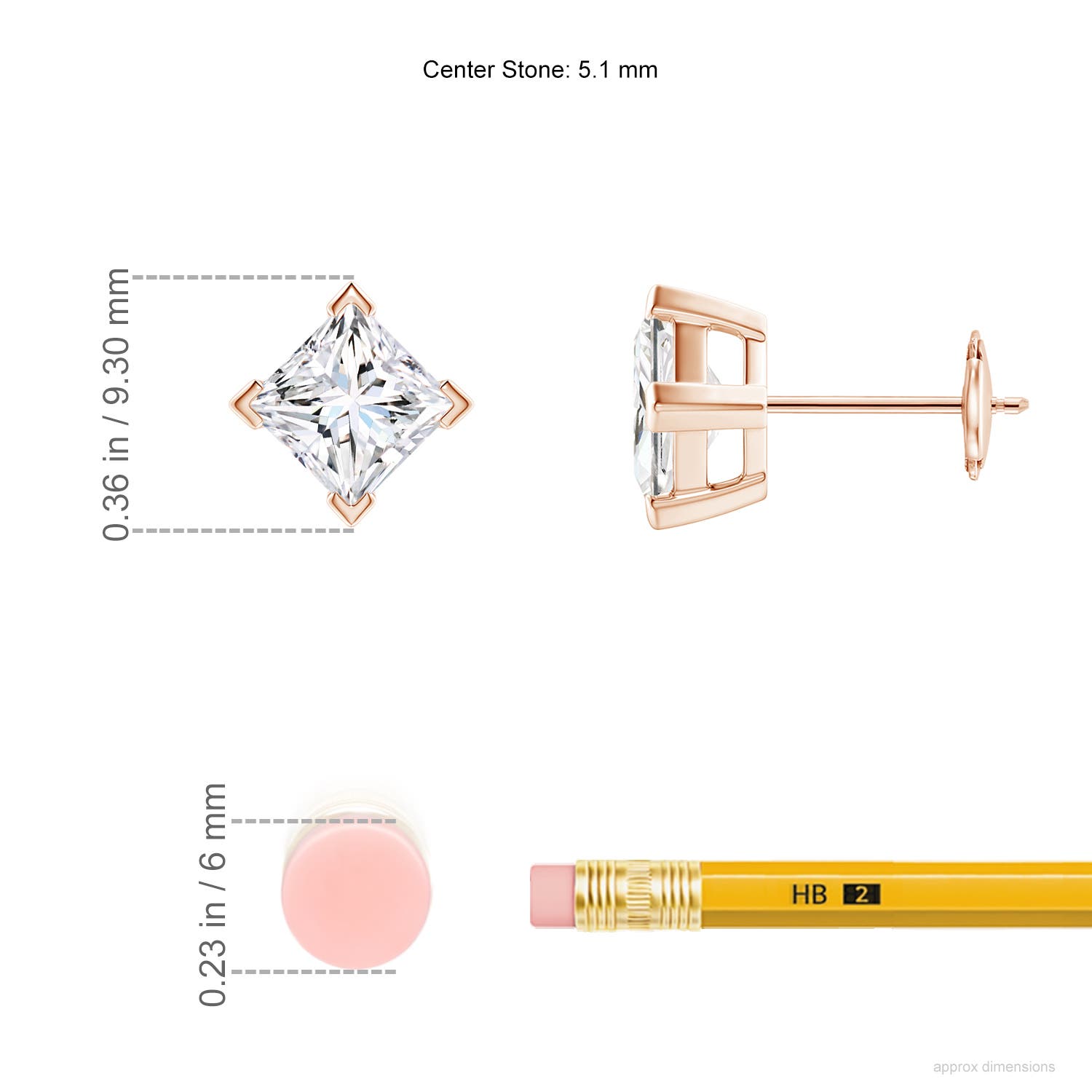 F-G, VS / 1.5 CT / 14 KT Rose Gold