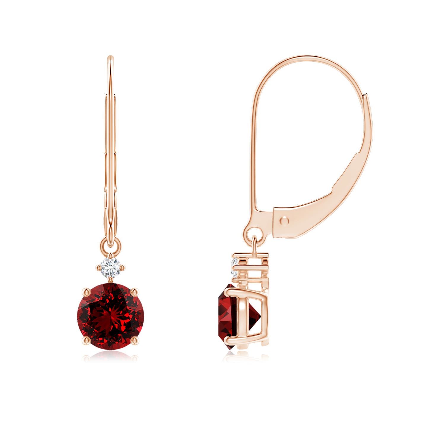 Premium - Lab-Grown Ruby / 1.24 CT / 14 KT Rose Gold