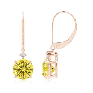 Round Fancy Intense, VS Lab Grown Yellow Diamond