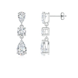 White Gold Lab Grown Diamond Earrings