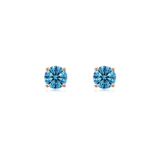 Round Fancy Intense, VS Lab Grown Blue Diamond
