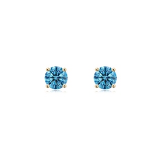 Round Fancy Intense, VS Lab Grown Blue Diamond