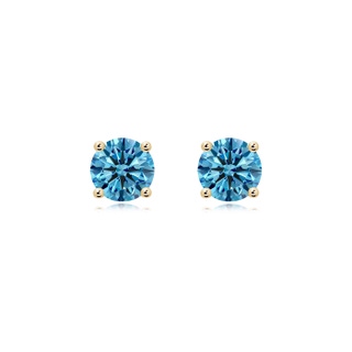 Round Fancy Intense, VS Lab Grown Blue Diamond