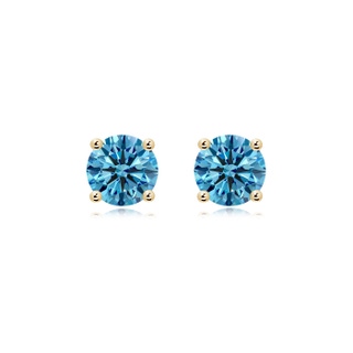 Round Fancy Intense, VS Lab Grown Blue Diamond