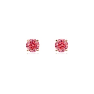Round Fancy Intense, VS Lab Grown Pink Diamond