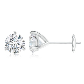 6.4mm FGVS Lab-Grown Prong-Set Round Diamond Martini Stud Earrings in White Gold
