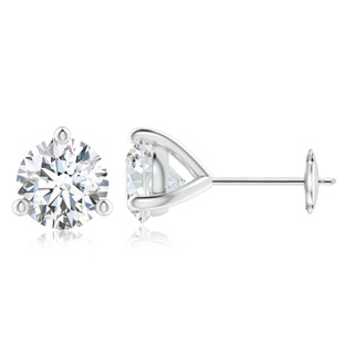 7.4mm FGVS Lab-Grown Prong-Set Round Diamond Martini Stud Earrings in White Gold