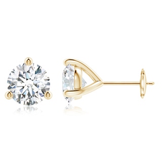 8.1mm FGVS Lab-Grown Prong-Set Round Diamond Martini Stud Earrings in 10K Yellow Gold