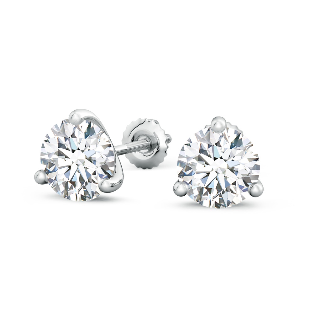 8.1mm FGVS Lab-Grown Prong-Set Round Diamond Martini Stud Earrings in P950 Platinum - side 199