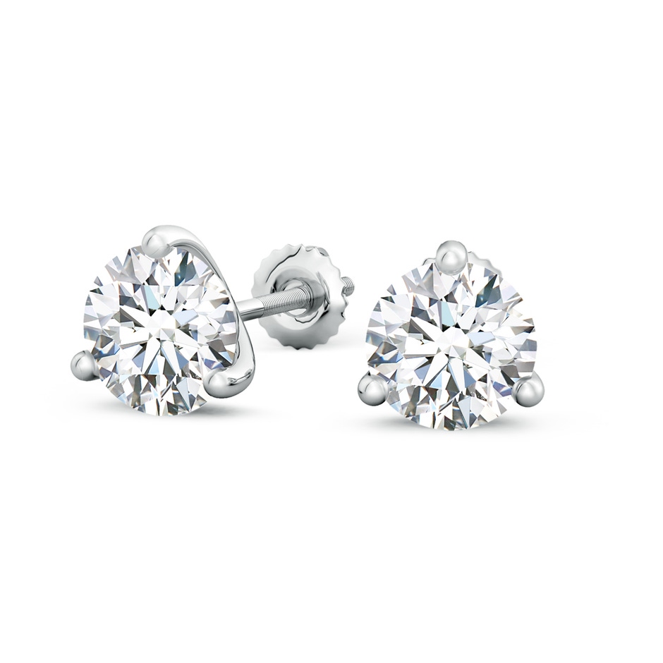 8.1mm FGVS Lab-Grown Prong-Set Round Diamond Martini Stud Earrings in P950 Platinum side 199