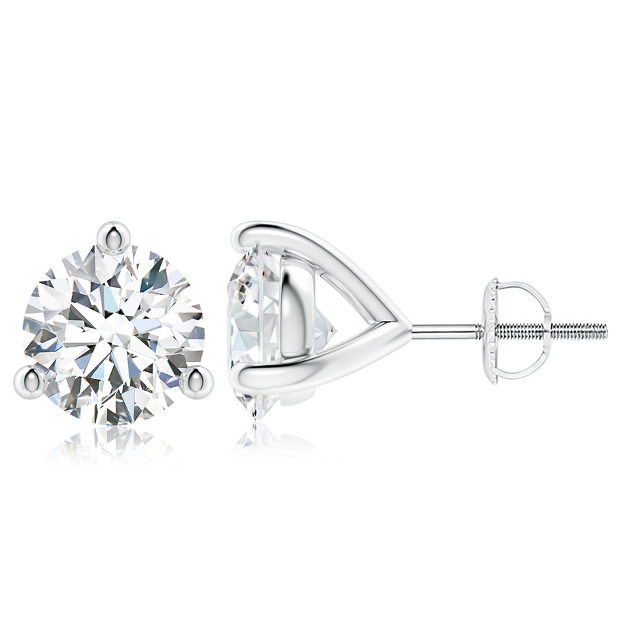 9.2mm FGVS Lab-Grown Prong-Set Round Diamond Martini Stud Earrings in P950 Platinum 