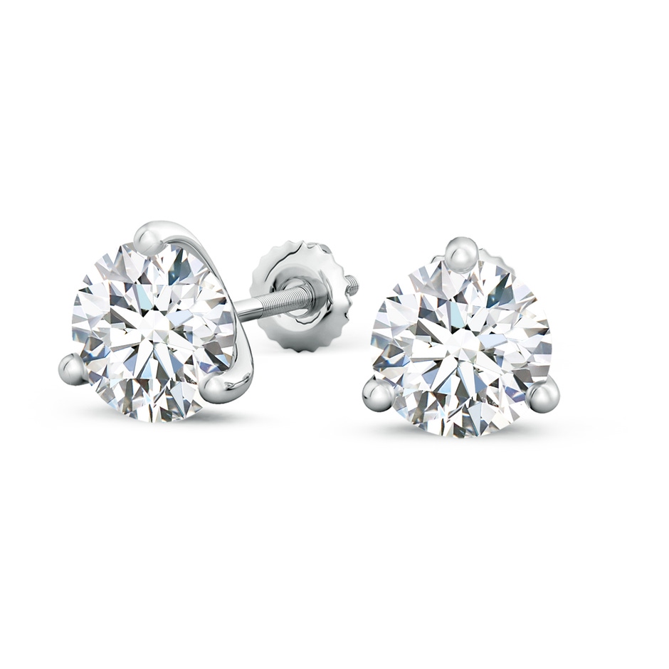 9.2mm FGVS Lab-Grown Prong-Set Round Diamond Martini Stud Earrings in P950 Platinum side 199