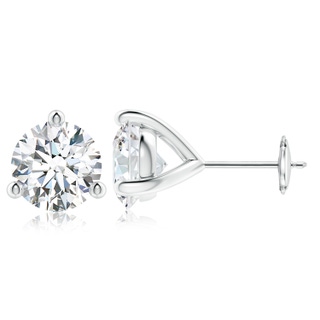 9.2mm FGVS Lab-Grown Prong-Set Round Diamond Martini Stud Earrings in White Gold