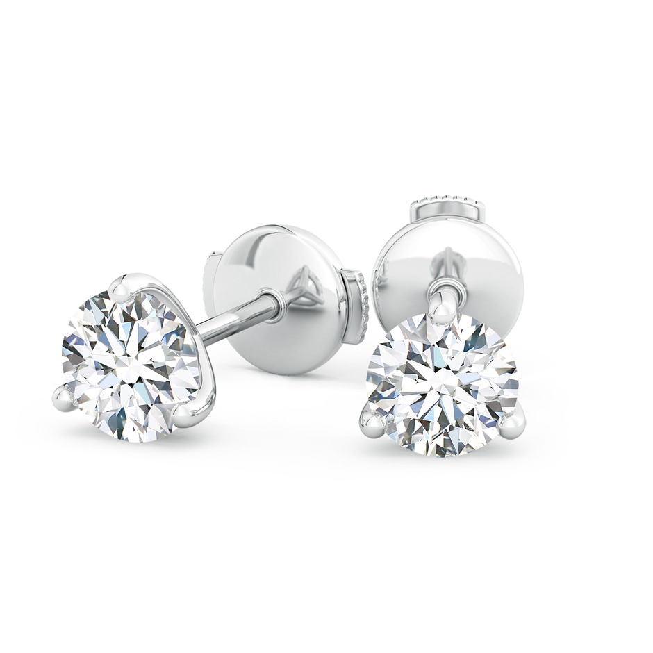 9.2mm FGVS Lab-Grown Prong-Set Round Diamond Martini Stud Earrings in White Gold side 199