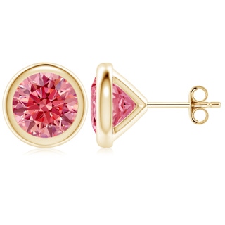 Round Fancy Intense, VS Lab Grown Pink Diamond