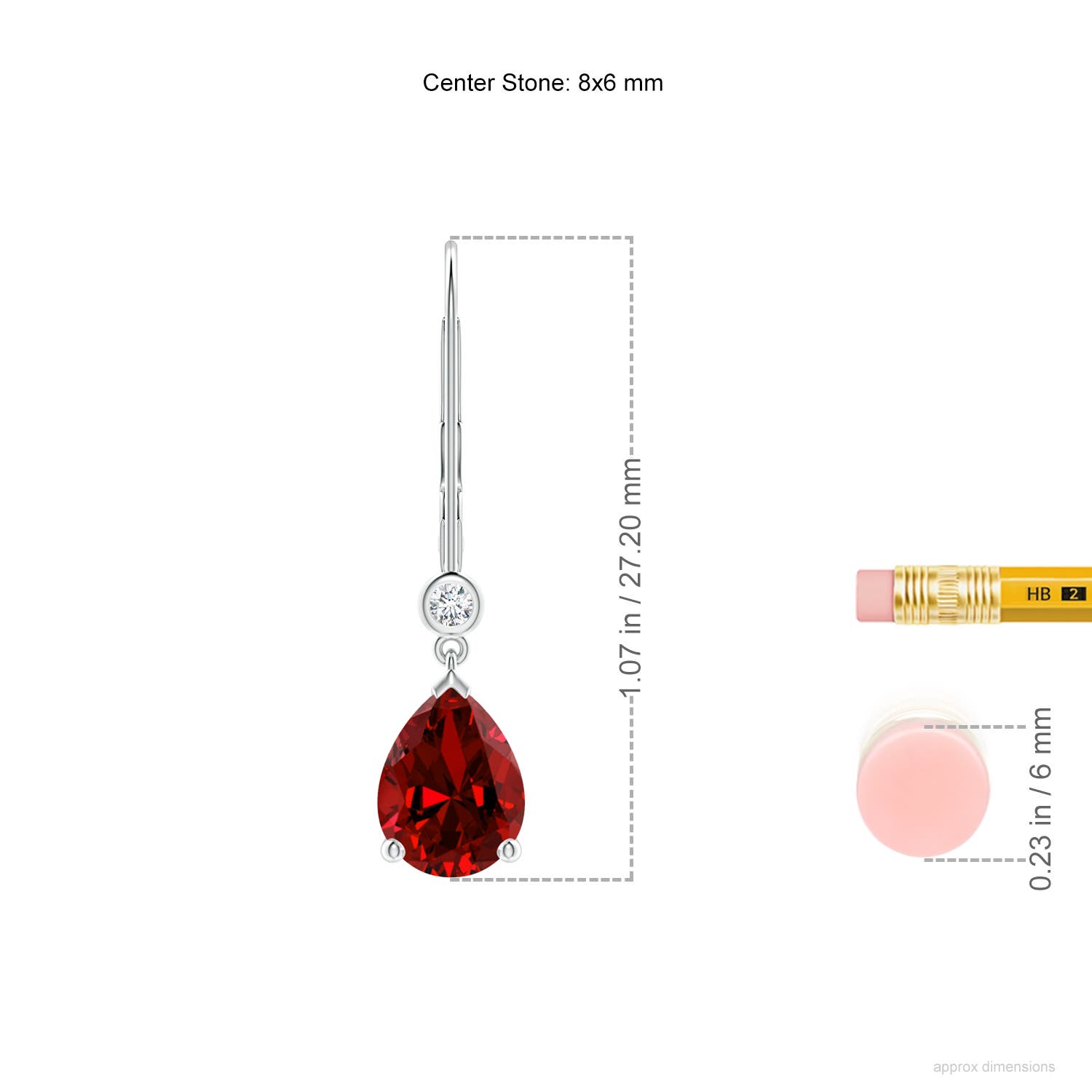 Premium - Lab-Grown Ruby / 2.34 CT / 14 KT White Gold