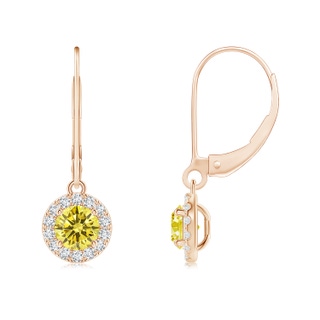 Round Fancy Intense, VS Lab Grown Yellow Diamond