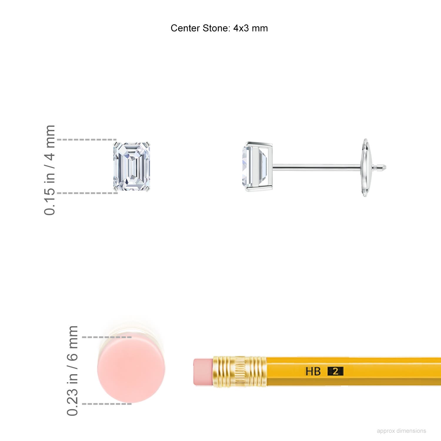 F-G, VS / 0.4 CT / 14 KT White Gold