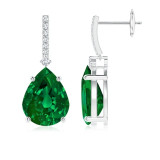 Pear Lab-Grown Lab Grown Emerald