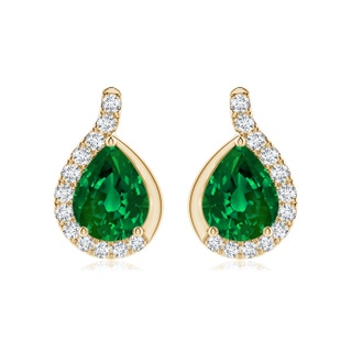 Pear Lab-Grown Lab Grown Emerald