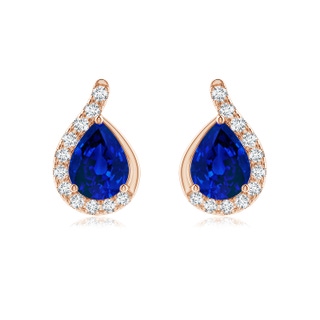 Pear Lab-Grown Lab Grown Blue Sapphire