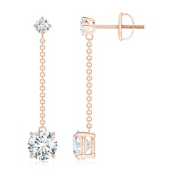Rose Gold Lab Grown Diamond Earrings