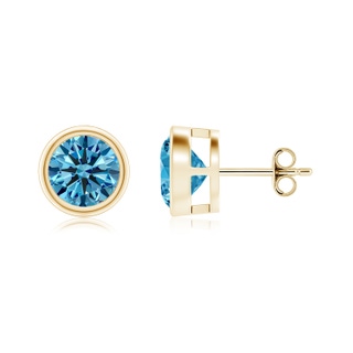 Round Fancy Intense, VS Lab Grown Blue Diamond