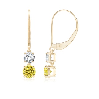 Round Fancy Intense, VS Lab Grown Yellow Diamond