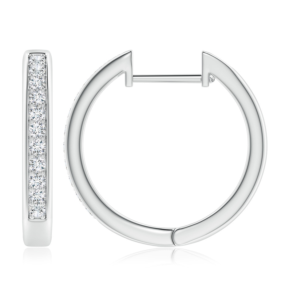 2mm FGVS Lab-Grown Pave-Set Diamond Hinged Hoop Earrings in White Gold side 199