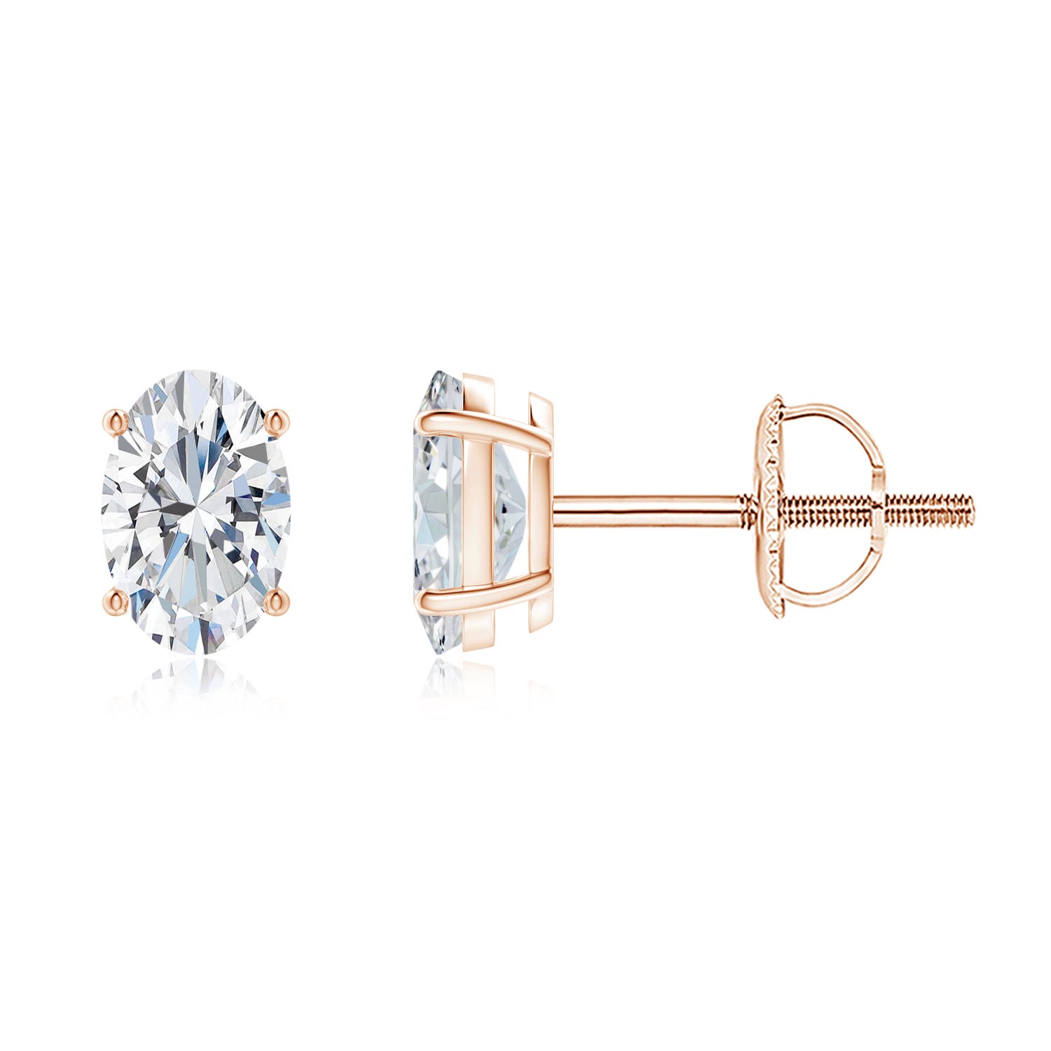 F-G, VS / 0.86 CT / 14 KT Rose Gold