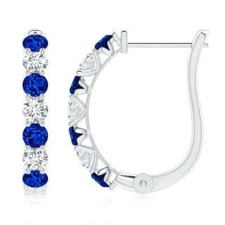 Round Lab-Grown Lab Grown Blue Sapphire