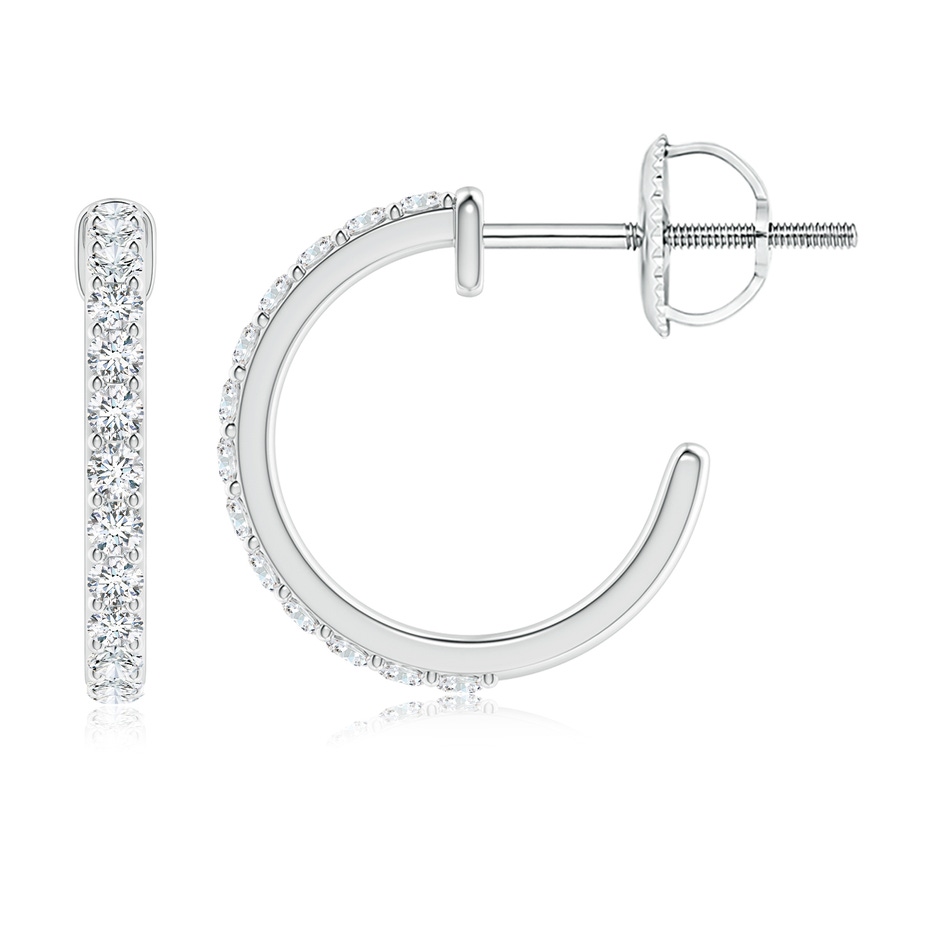 1.65mm FGVS Lab-Grown Prong-Set Round Diamond Hoop Earrings in White Gold side 199
