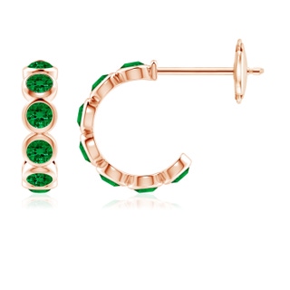 Round Lab-Grown Lab Grown Emerald