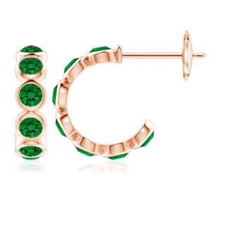 Round Lab-Grown Lab Grown Emerald