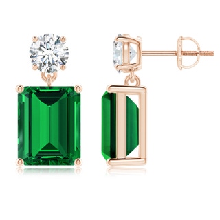 Emerald Cut Lab-Grown Lab Grown Emerald
